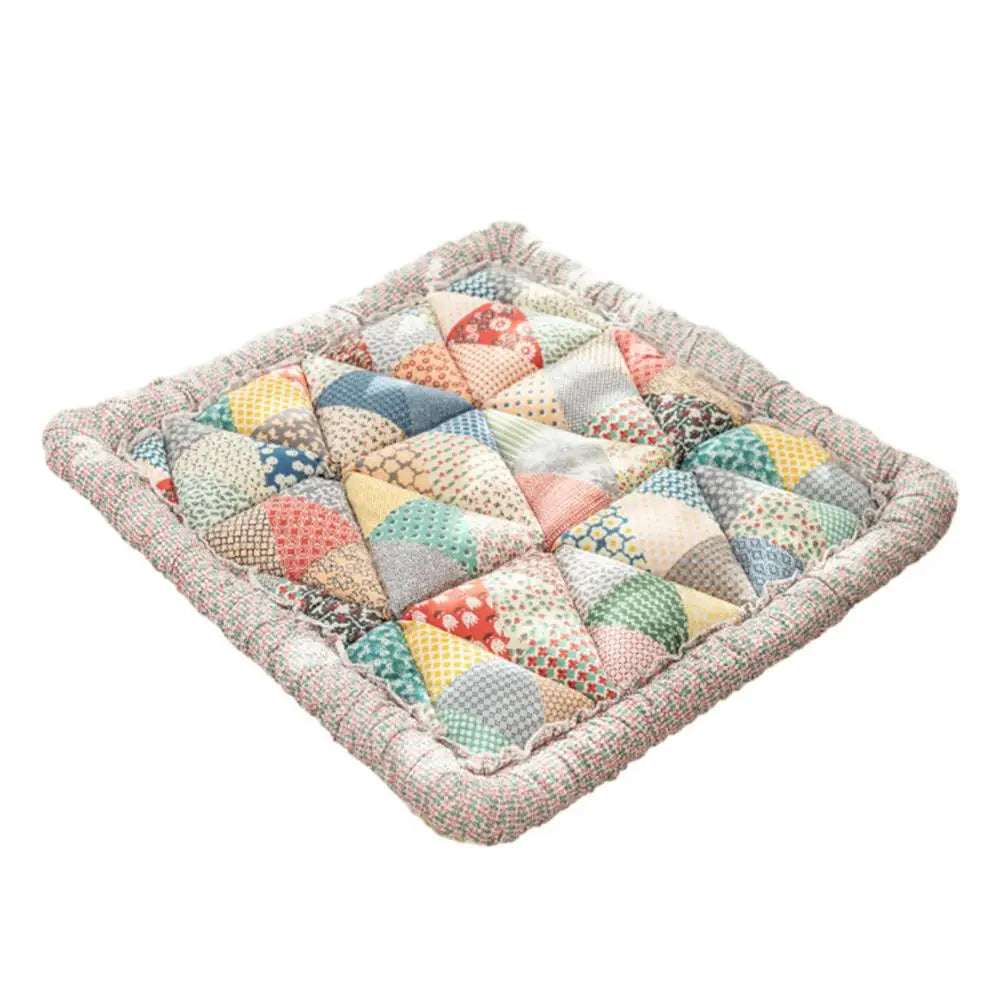 Cotton Sofa Cover Bohemian Plush Anti-Slip Thickened Floral Cushion Protection