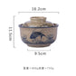 Ramen Instant Bowl With Lid Porcelain Large Capacity