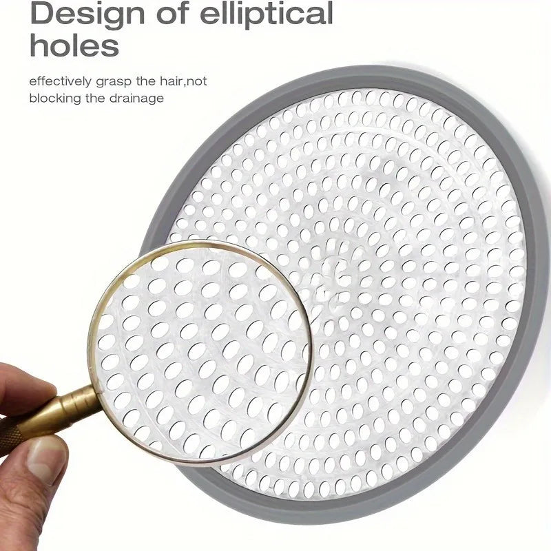 Hair2026 Edition Strainer Drain Cover Circular Shower Sink Hair Catcher, Simple Hair Cleanup For Bathroom And Kitchen Fall