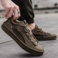 Sturdy men's outdoor sneakers - anti-slip wear-resistant fabric upper, for hiking and casual everyday