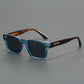mirror lens, anti-mist outdoor driving shades, wide coverage – Men's square frame sunglasses UV400