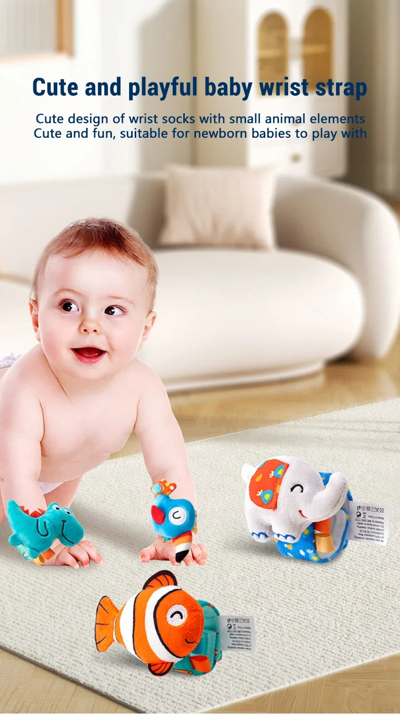 Baby Wrist Rattle Kit Newborn Sensory Toys Soothing Gift