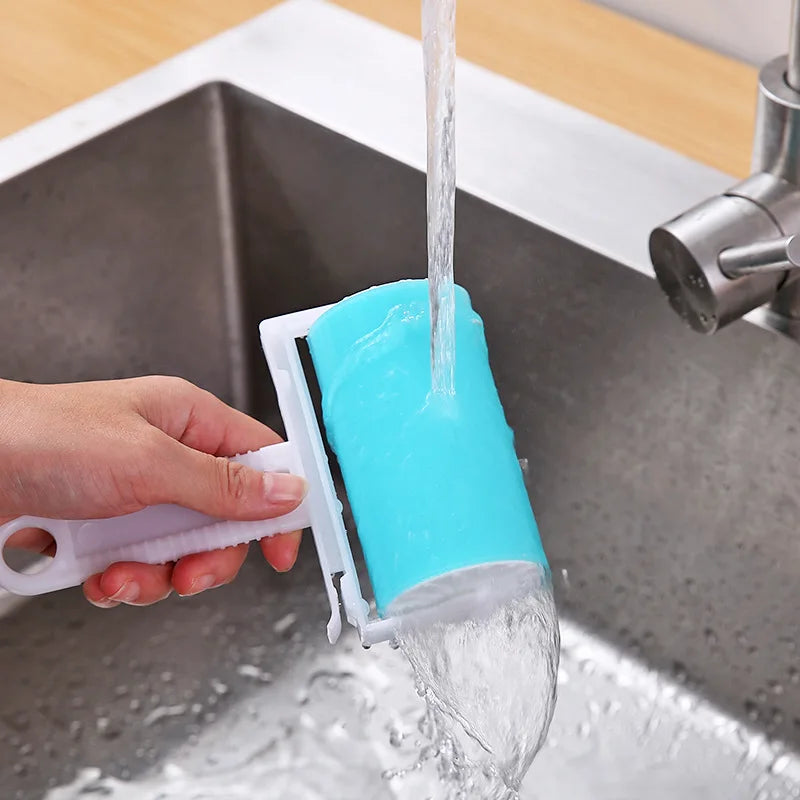 Clothes Washable Hair Sticky Roller with Cover for Pet Hair Removal
