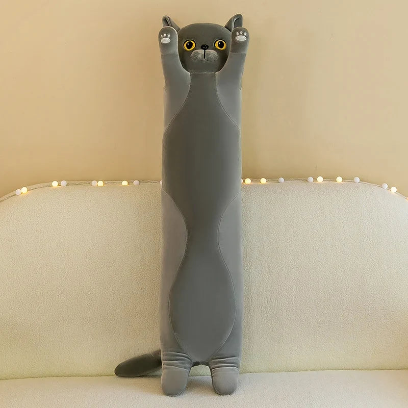 Adorable Plush Cat Plush Pillow - 50-130cm (19.6-51.1 inch) Cushion for Office Naps, Great Gift for Kids and Girls