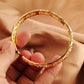 Color Gold Bangle Openwork Wedding Bracelet Dubai Style