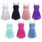 Light Girls' Dance Dress - Flowy, Glittery Mesh, Ballet & Gymnastics Costume