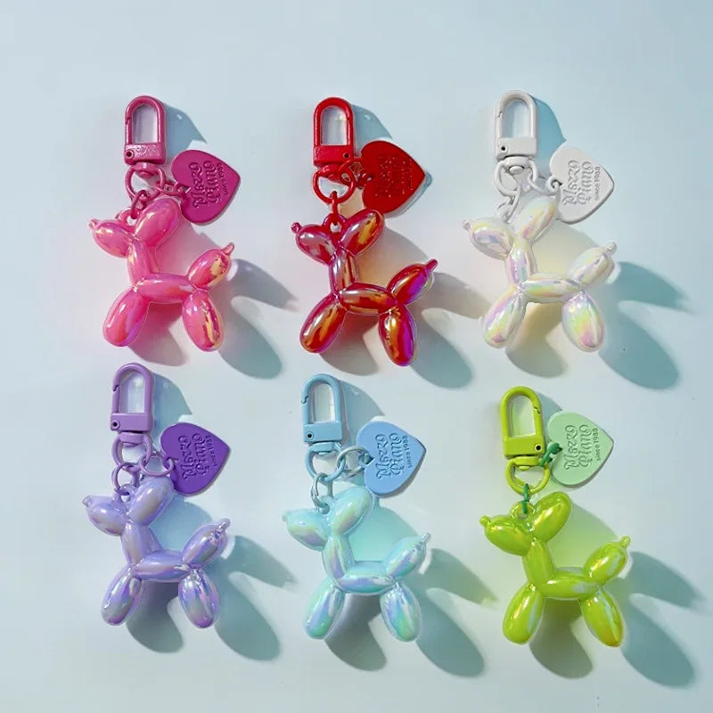 Dog Balloon Keychain Resin Cute Bag Pendant Fall 2025 Gift