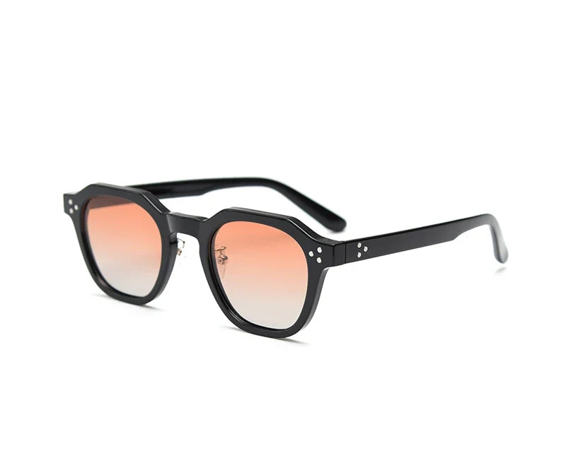 Style Korean Retro Sunglasses for Women TR90 Polygon Polarized UV400 Green Brown 2025 Summer