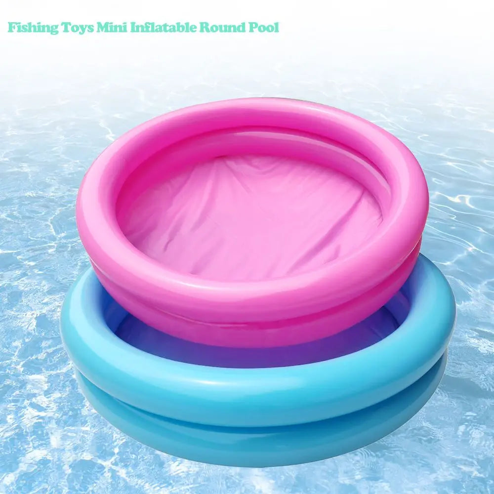 PVC Inflatable Garden Pool for Kids 0-3 Years, Round 60x14cm Puncture Resistant Summer Water Play Basin