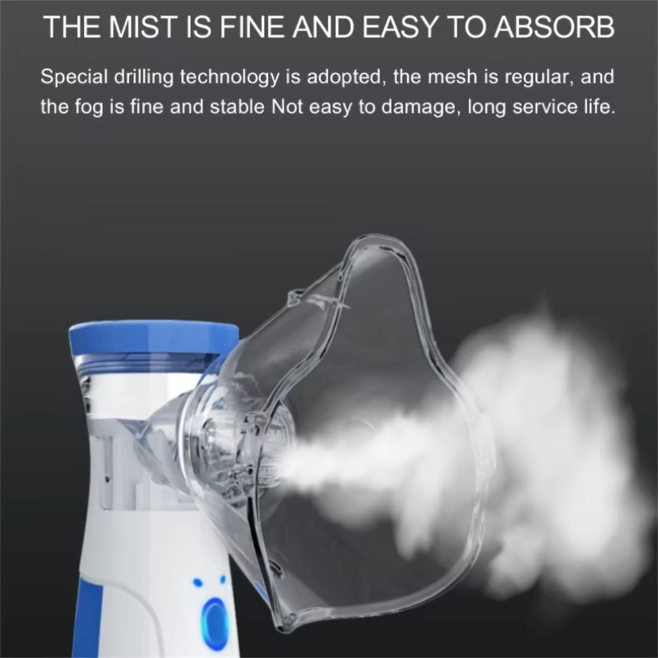 Nebulizer2025 Edition Travel-Friendly Mini Mesh Nebulizer For Adults And Kids Quiet On The Go Inhaler Back To School