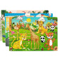 Thinking Logic Wooden Puzzle Jigsaw for Kids - Animal Vehicle Educational Gift