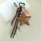 Leather Y2K Star Keychain Dachshund Bag Charm Anti Lost