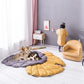 Fashion Creativity Leaf Heart Shaped Blanket Carpet for Child Pet Cat Dog Mat Household Decor