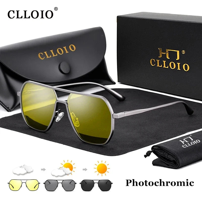 Sunglasses Photochromic Anti Glare Day Night Vision Polarized UV400 Unisex Square Frame Summer 2026 Trend