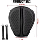 Gel Motorcycle Seat Cushion 3D Honeycomb Pressure Relief Anti-Slip Pad Long Ride Comfort