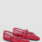 Women’s Breathable Ballet Flats - Mary Jane, Mesh, Summer