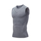 polyester, sleeveless, gym and bodybuilding vest – Fast-dry men's compression tank top