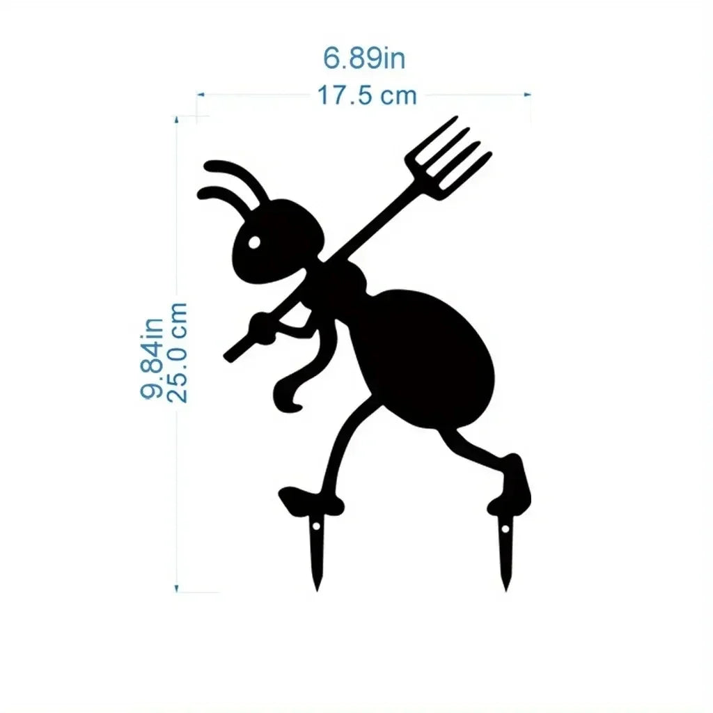 Garden Ant Decor Metal Yard Ants Garden Stakes Backyard Lawn Art TikTok Viral Summer 2026 Gift