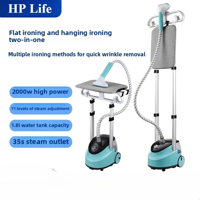 Steamer Garment Dual Rod Standing Upright Ironing System Fall 2025 1.8L Water Tank Fast Heating 2000W