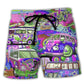 Variant image for Trendy Swim Shorts for Men with Graffiti Print, Lightweight Quick-Drying Fabric, Adjustable Fit, Perfect for Summer Activities-41
