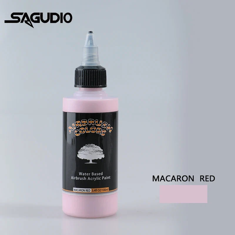 Airbrush2026 Edition Acrylic Paint Matte Inks Water Based Simple to Clean 32 Color Kit 100ml Bottles For Model Hobby TikTok Viral Craft Trend