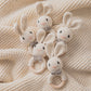 Crochet Baby Rattle Bunny Teether Newborn Sensory Toys