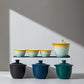 Travel-Friendly Ceramic Travel Tea Kit With Case Gift Kit