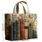 Quilted, 3D Floral Embroidery, Cotton, Regular Use – Sturdy Timeless Women's Tote Bag