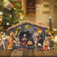 Nativity Scene Kit 12-Piece Resin Tabletop Nativity Kit for Christmas Indoor Decor Timeless Centerpiece