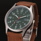 Field Quartz Watch Nylon Strap Military Style Date Luminous