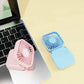 Mini Folding Hanging Neck Fan - 3 Speed USB Battery-Powered Personal Fan for Travel and Indoor Use