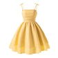 Light Girls' Dress - Tiered Sling Dress, Polyester Elastane, For Birthday Party, Pageant, Communion