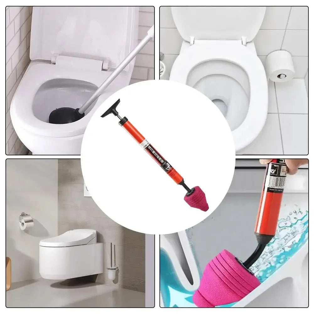 High2026 Edition Pressure Toilet Plunger Drain Clog Remover Device with Comfort-Grip Handle Unblocker for Sink and Toilet Spring