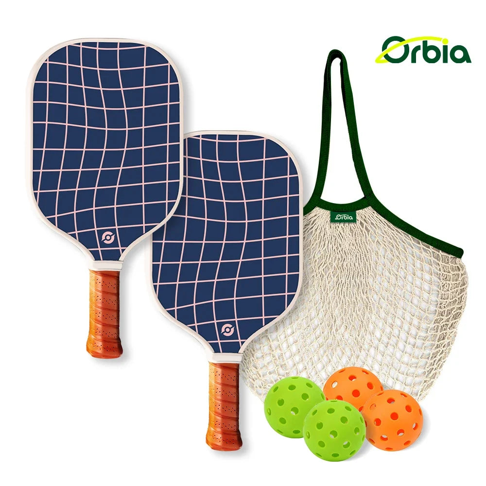 Variant image for Kid's Pickleball Paddle Set with Glass Fiber Construction and 13mm Polypropylene Core for Outdoor Sports-5
