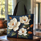 Quilted, 3D Floral Embroidery, Cotton, Regular Use – Sturdy Timeless Women's Tote Bag