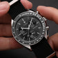 Chronograph Quartz Canvas Watch With Sapphire Crystal
