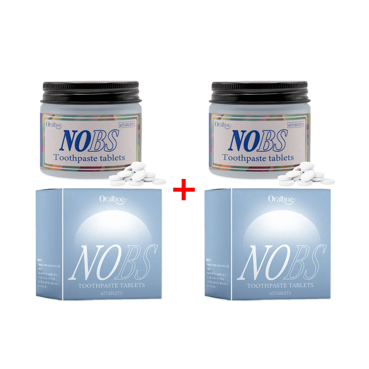 Whitening2026 Edition Toothpaste Tablets 62 Tablets Organic Based Oral Maintenance Fresh Breath Smoke Stain Removal Back to School