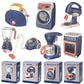 Pretend Kitchen Playset - Motor-Driven Vacuum, Juicer, Washing Machine & Water Sweeper Toys for Kids