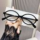 Blue2026 Edition Light Glasses Y2K Retro Oval Frame Eyeglasses For Reading And Computer Use, TikTok Viral