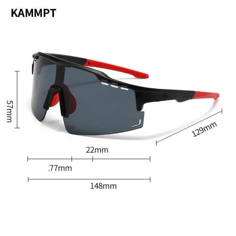 Sports Oversized Sunglasses Men, 2025 Punk Mirror Anti-UV Riding Shades