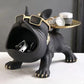 Dog Statue 30cm Bulldog Figurine Storage Box Resin Household Decor Fall 2025 Organizer Gift Idea