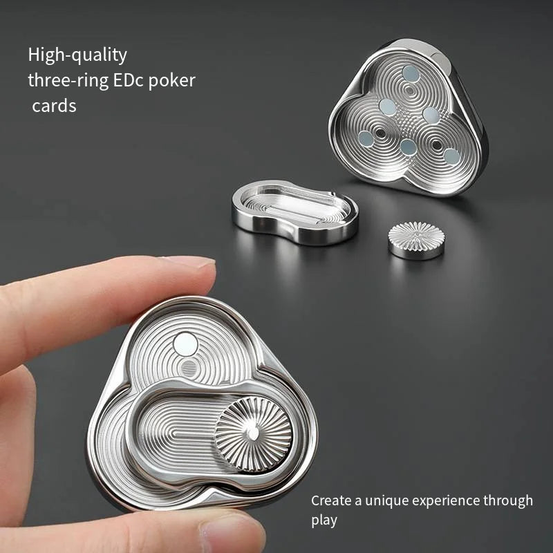 Spinner Fidget Coin Metal Triangle EDC Hand Toy for Decompression TikTok Viral Fall 2026 Gift