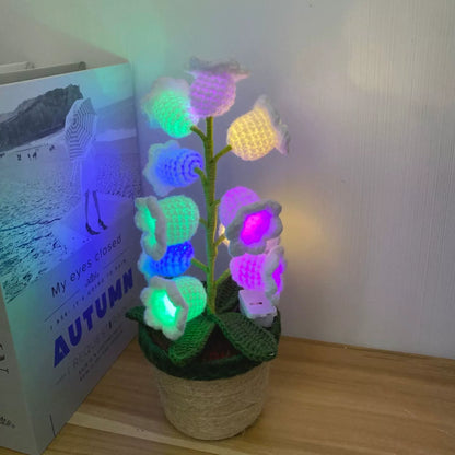 Lily Knitted Of The Valley Cotton Rope Pot Lamp Cozy