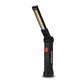 Battery-Powered Camping LED Flashlight Work Light - IP64 Water-Resistant, 5 Modes, Magnet & Hook for Night Work