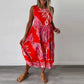 Floral Maxi Dress for Women, Sleeveless Long Dress in Breathable Fabric with Boatneck Neckline and Flattering Fit-4