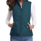 Light Women Quilted Vest - Stand Collar Cotton Winter