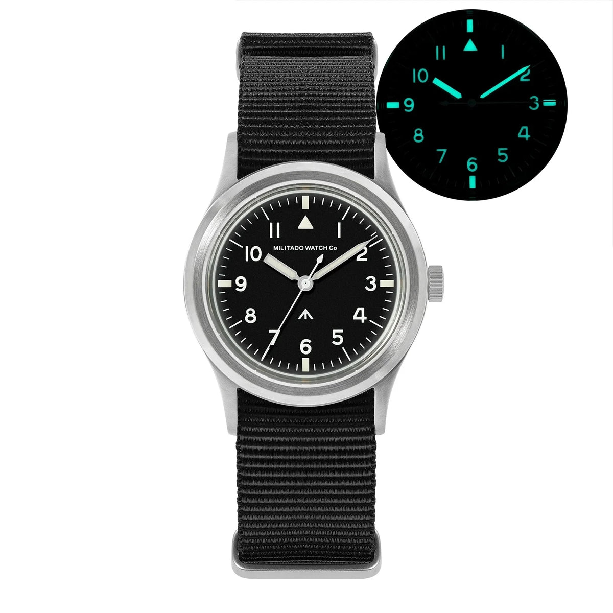 Field 36mm Watch Sapphire Crystal VH31 Sweep Quartz