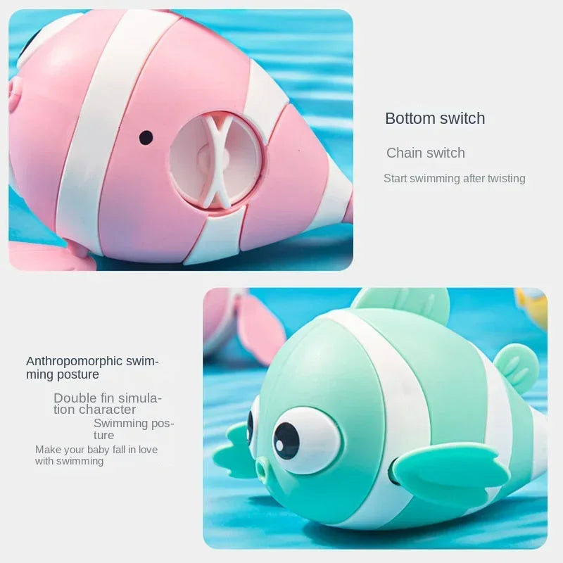 Toys Bath Cute Swimming Clown Fish for Toddlers Bathtub