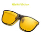 Polarized Photochromic UV Anti-Glare Driving Goggles, Vintage Square Style, Fall 2025 Safe Driving – Night Vision Clip-On Sunglasses