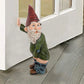 Gnome Garden Statue Urinating Outdoor Decor Christmas Holiday Garden Ornament Whimsical Gift Idea
